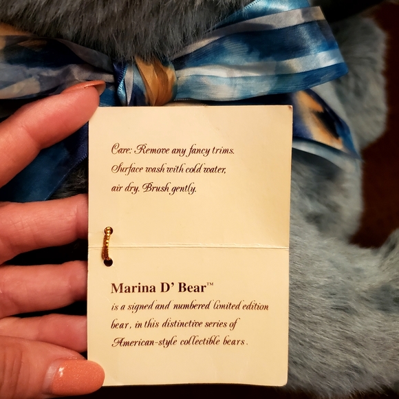 NWT Gund Teddy Bear, 100th Ann, Signature Collection, signed, Original Bow, Tags - Picture 4 of 16